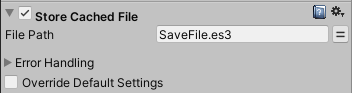 Easy Save 3 Store Cached File Action